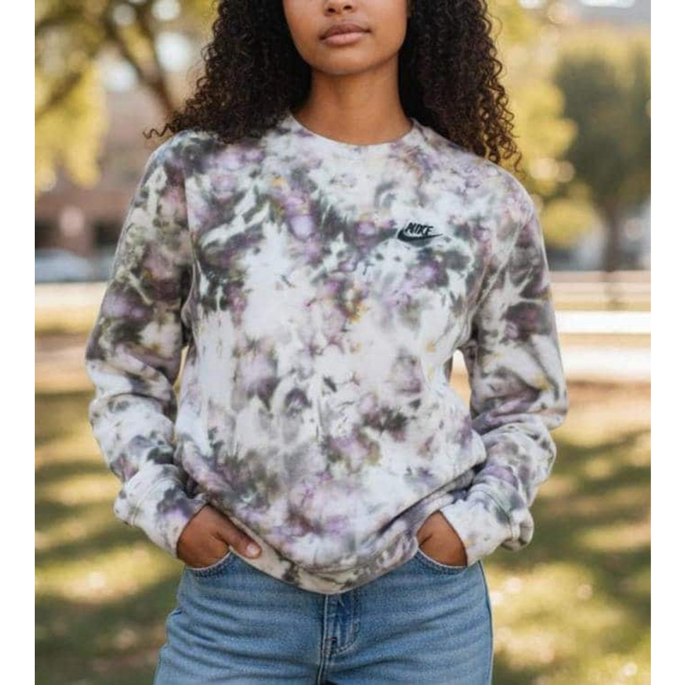 XSMALL NIKE Upcycled Sweatshirt, Thrifted One-of-a-Kind Reclaimed